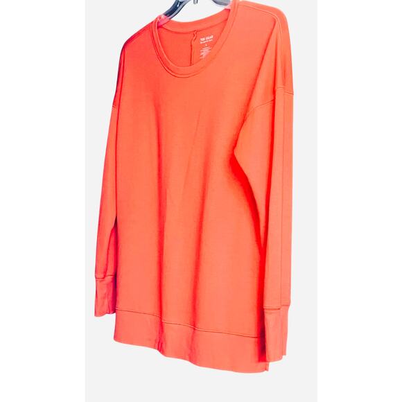 TEK GEAR ON-THE-GO GEAR LNG SLV CREW NECK PULL/OVER SWEATSHIRT, WOMENS, L, PEACH - Picture 4 of 11